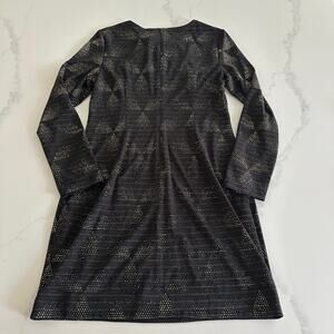 NWT Vince Camuto Simmer Sequin Black and Gold Dress Size 10